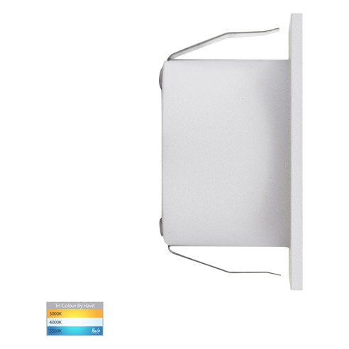 HV3216T-WHT-12V - Mini Reces White Square TRI HV3216T-WHT-12V