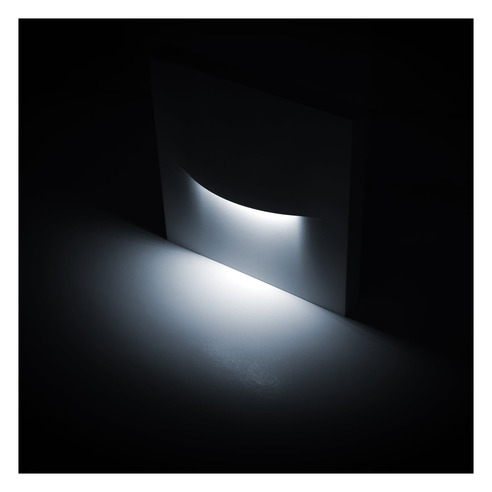 HV3228T-WHT-240V - Lisca Aluminium White Square HV3228T-WHT-240V