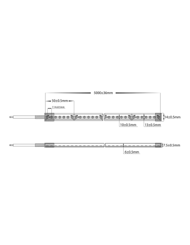 HV9792-IP67-140-4K - 14.4W IP67 24v DC HaviFlex HV9792-IP67-140-4K