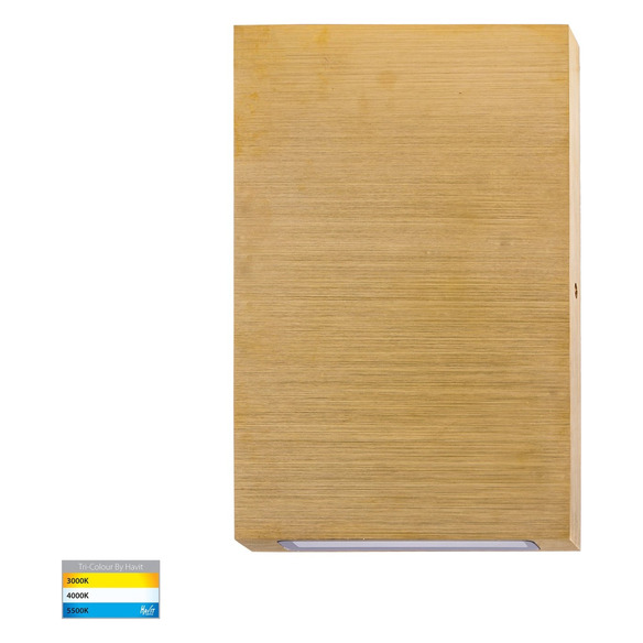 HV3289T-BR-12V - Stylez Solid Brass Up & Down LED Wall Light