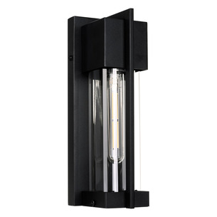 HV3536W-S-BLK - Jace Galvanised Iron Black Wall LightHV3536W-S-BLK