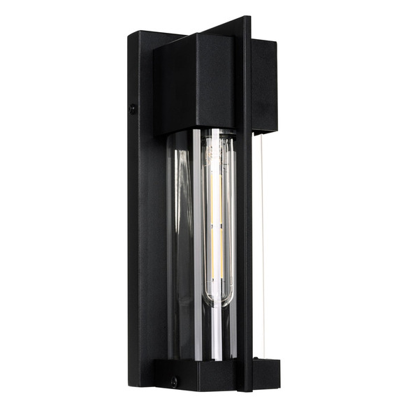 HV3536W-S-BLK - Jace Galvanised Iron Black Wall Light