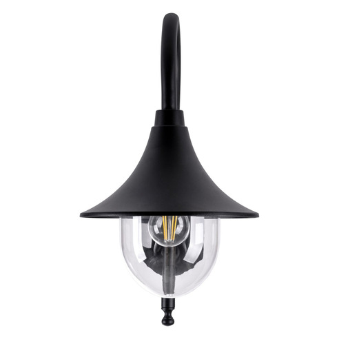 HV3554W-BLK - Hove Aluminium Black Coach Wall HV3554W-BLK