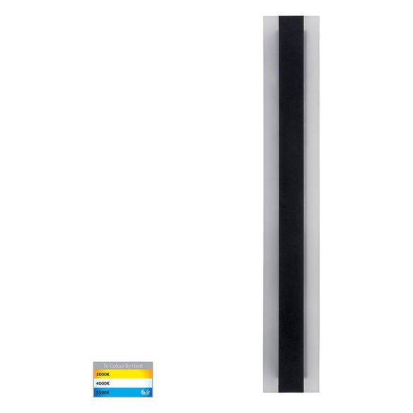 HV3582T-BLK - HV3582T-Black - Barline Aluminium Black 600mm Wall Light