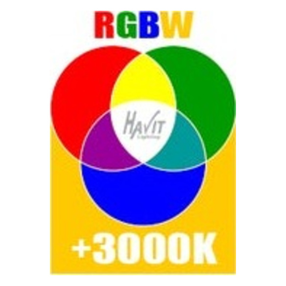HV3594RGBW-WHT - HV3594RGBW-White - Halo White RGBW LED Wall Light