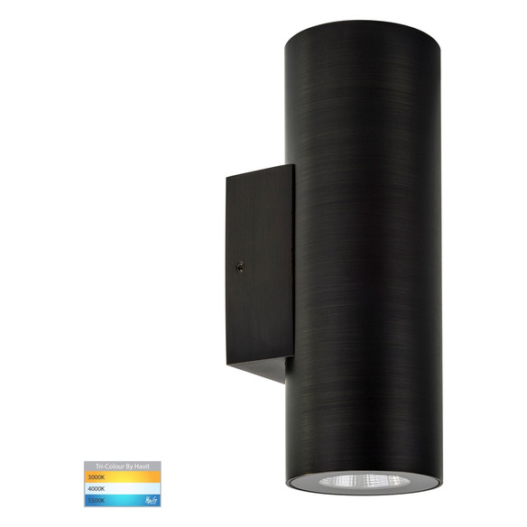HV3626T-AB - Aries Antique Brass LED Up & Down Wall Light