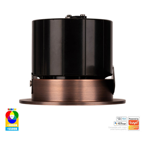 HV5511RGBCW-AB - Prime Antique Brass Fixed RGBCW HV5511RGBCW-AB