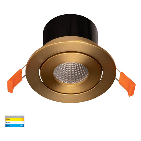 HV5512T-BR - Prime Brass Coloured Tilt LED HV5512T-BR