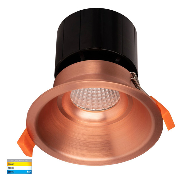 HV5514T-CP - Prime Copper Coloured Fixed Deep LED Downlight