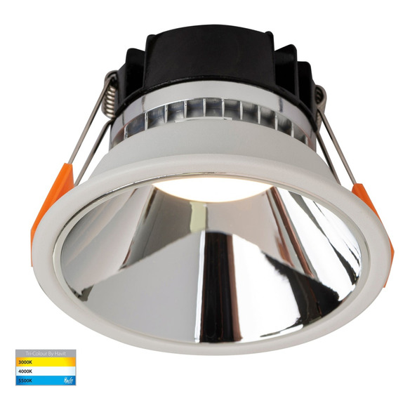 HV5528T-WC - Gleam White with Chrome Insert Tri HV5528T-WC