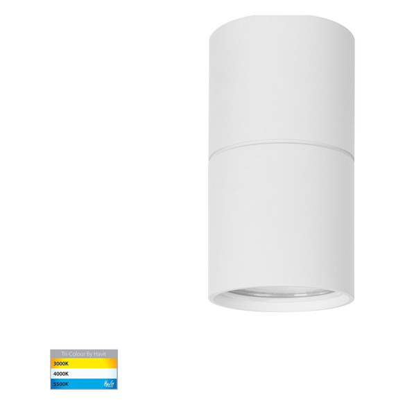 HV5802T-WHT-EXT-12V - Nella White 7W Surface Mounted LED Downlight with Extension