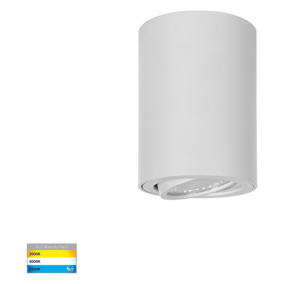 HV5812T-WHT-12V - Nella 7W LED White Adjustable Surface Mounted Downlight