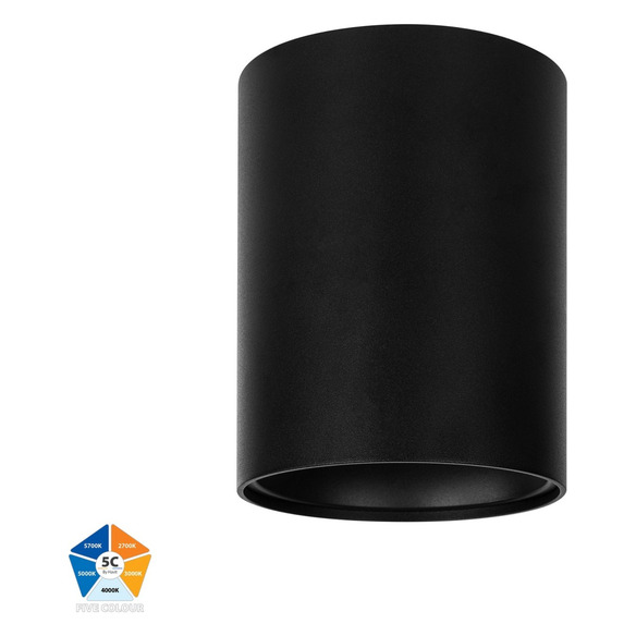 HV5843S-BLK-12V - Nella Black 18W Surface Mounted LED Downlight