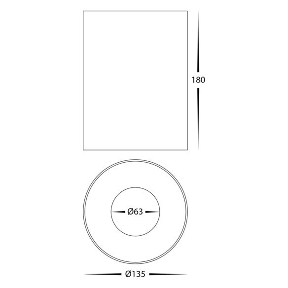 HV5844S-BLK-12V - Nella Black 24W Surface Mounted HV5844S-BLK-12V
