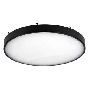 HV5865-4-BLKALB - Auster Black Trim with Alabaster Glass to HV5865-4-BLKALB
