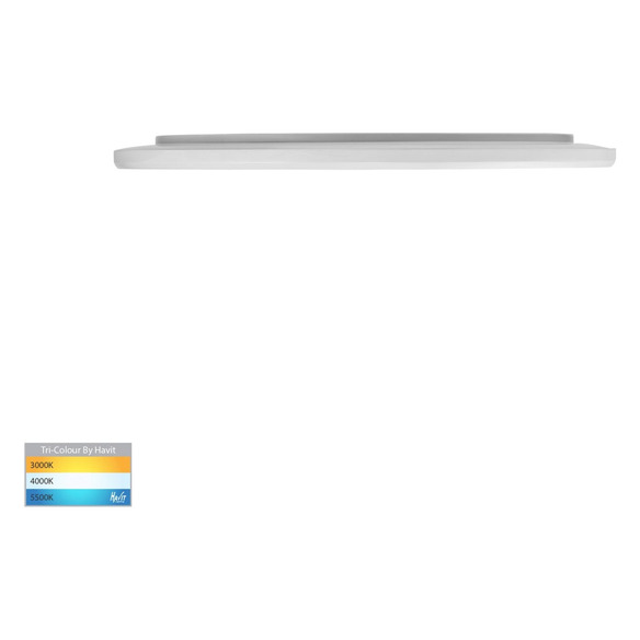 HV5877T-WHT - HV5877T-White - Slim White 24W LED Ceiling Mounted Oyster Light