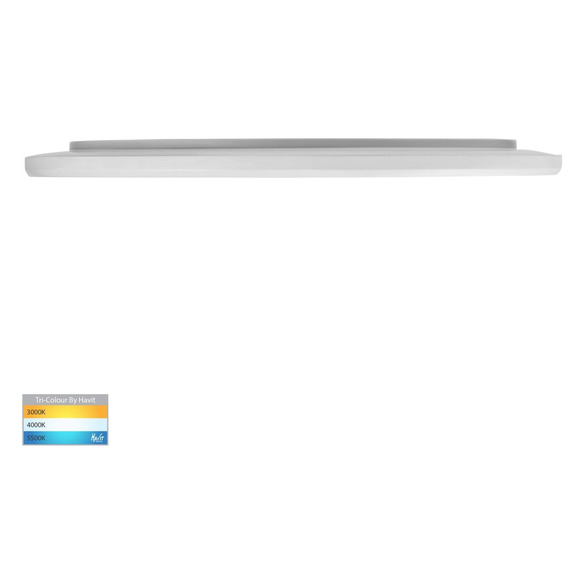 HV5879T-WHT - HV5879T-White - Slim White 40W LED Ceiling Mounted Oyster Light