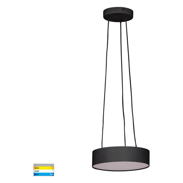 HV5892T-BLK-PDT - HV5892T-Black-PDT - Nella 220mm Black 20W Round Pendant