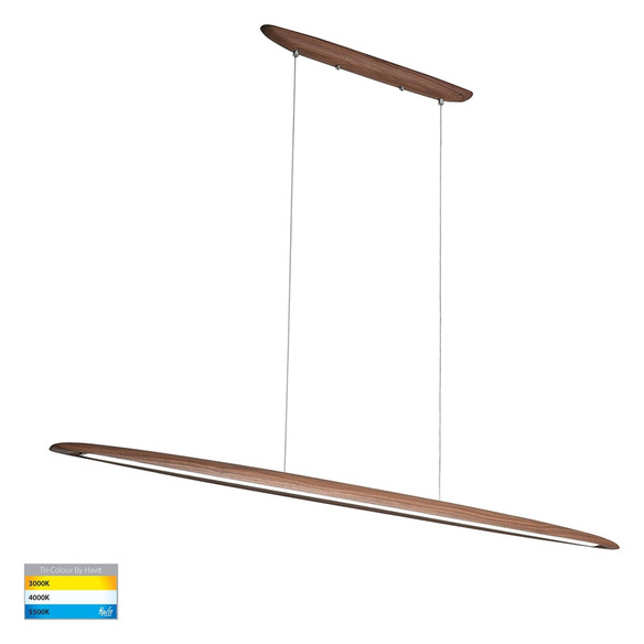 HV6012T - Noce Walnut Timber 1800mm Linear PendantHV6012T