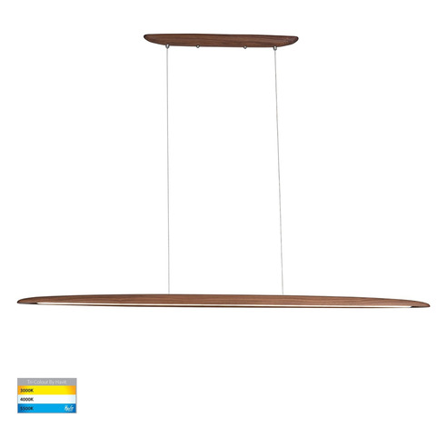 HV6012T - Noce Walnut Timber 1800mm Linear PendantHV6012T