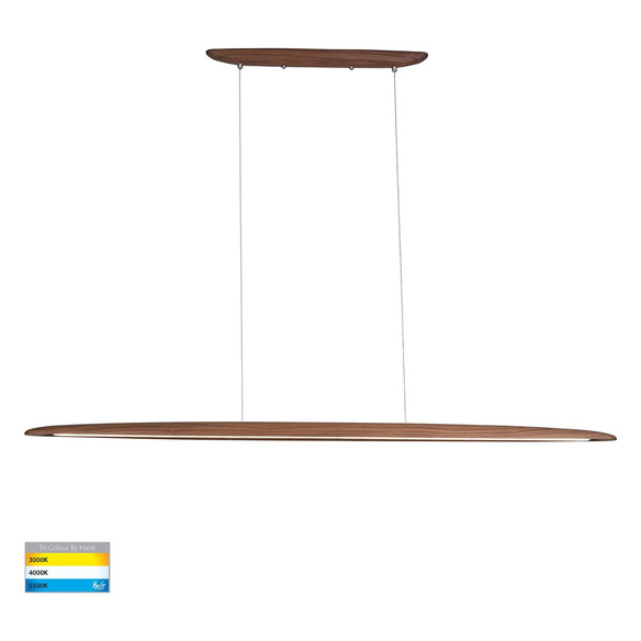 HV6012T - Noce Walnut Timber 1800mm Linear PendantHV6012T