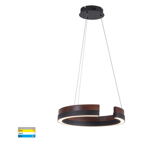 HV6092T - Orah Walnut Timber with Black Aluminium HV6092T
