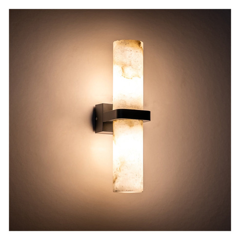 HV8079T-BLK - Albast Black Up & Down Wall Light HV8079T-BLK
