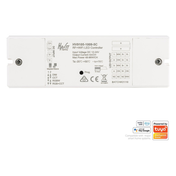 HV9105-1009-5C - WIFI + RF LED Strip ReceiverHV9105-1009-5C