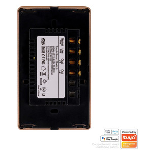 HV9220-2 - Wifi 2 Gang Black with Gold Trim Wall SwitchHV9220-2 2