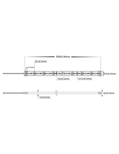HV9723-IP67-240-5K-1 - 19.2W IP67 LED Strip 5500KHV9723-IP67-240-5K-1