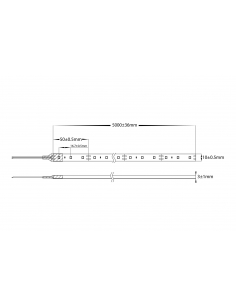 14.4W 2835 Strip Lighting - IP54 / MetreHV9783-IP54-60-5K 2