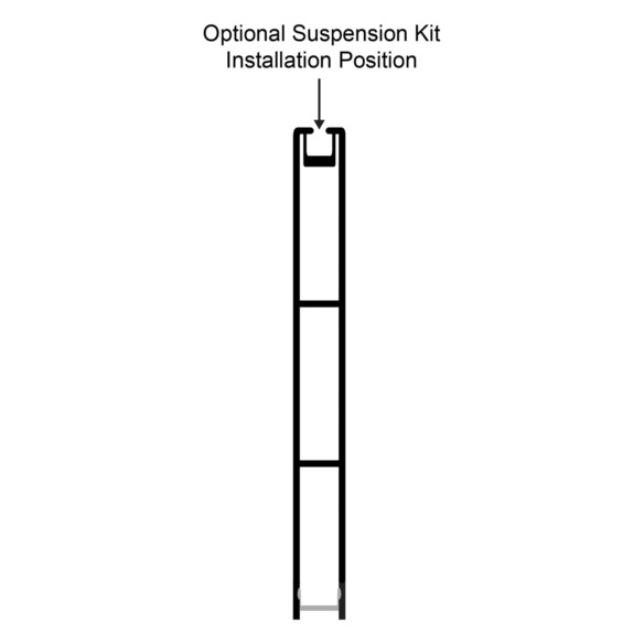 HV9693-1089-SD - Suspended Black Aluminium Profile