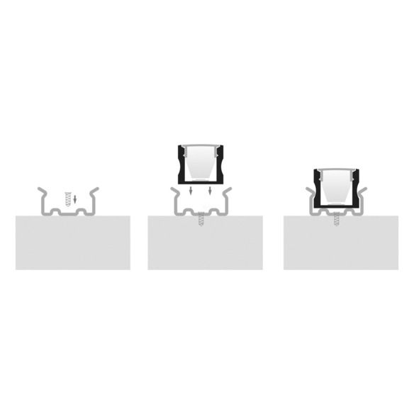 HV9693-1707-SD-ROLL - Deep Square Aluminium Profile - Long Run Diffuser (Per Metre - Up To 20m)
