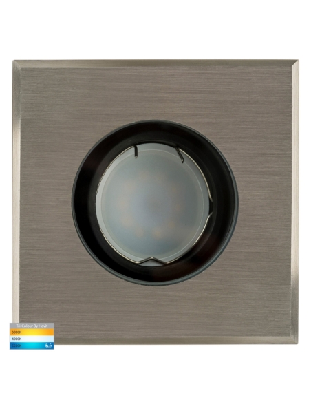 HV1825T-SQ - HV1825T-Square - Luta 316 Stainless Steel TRI Colour Adjustable Inground Light