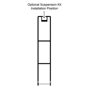 HV9693-1896-SD - Suspended Black Aluminium ProfileHV9693-1896-SD