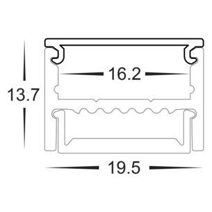 HV9693-1922-SD - HV9693-1922 - Shallow Square Aluminium HV9693-1922-SD 2