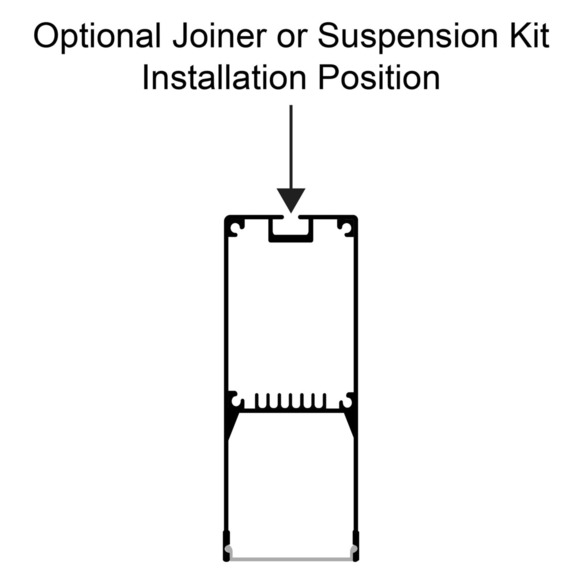 HV9693-2070-EC - HV9693-2070 - Suspended Aluminium Silver Profile