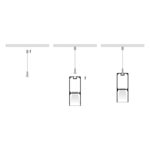HV9693-2070-SD - Suspended Aluminium Black ProfileHV9693-2070-SD 2
