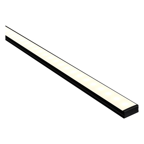 HV9693-2310-BLK - Black Shallow Square Aluminium Profile