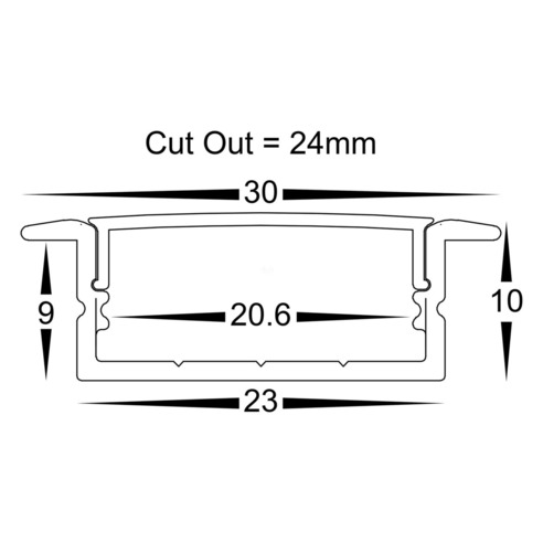 HV9693-2310-SD-ROLL - Shallow Square Winged HV9693-2310-SD-ROLL