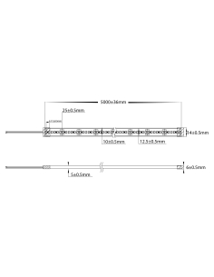 19.2W 3528 Strip Lighting - IP67 / MetreHV9723-IP67-240-4K-1 2