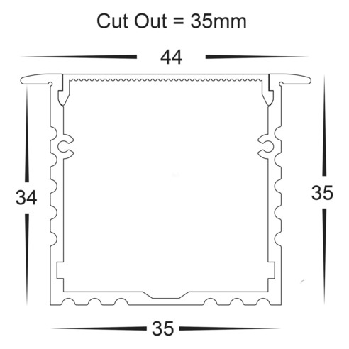 HV9695-4435-EC - HV9695-4435 - Deep Square Winged HV9695-4435-EC