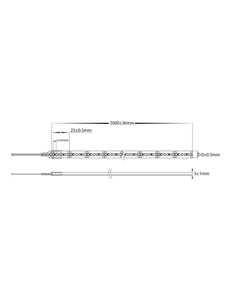 HV9723-IP54-240-4K-1 - 19.2W IP54 LED Strip 4000KHV9723-IP54-240-4K-1