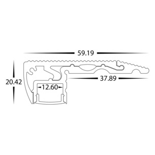 HV9698-6020-SD - Step Tread Aluminium ProfileHV9698-6020-SD 2