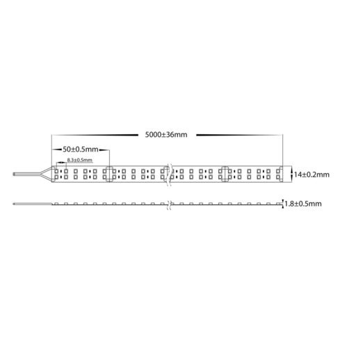 HV9723-IP20-240-3K-2-30M - 19.2W IP20 LED Strip HV9723-IP20-240-3K-2-30M