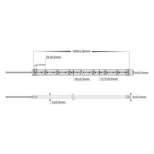 HV9723-IP67-240-5K-1-10M - 19.2W IP67 LED Strip 5500K - 10m HV9723-IP67-240-5K-1-10M 2