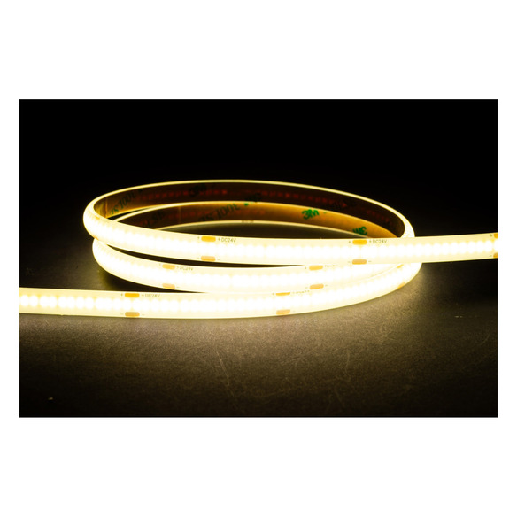 HV9760-IP54-320-4K-10M - 4.8W IP54 24v DC 4000K COB Dotless LED Strip - 10m Roll