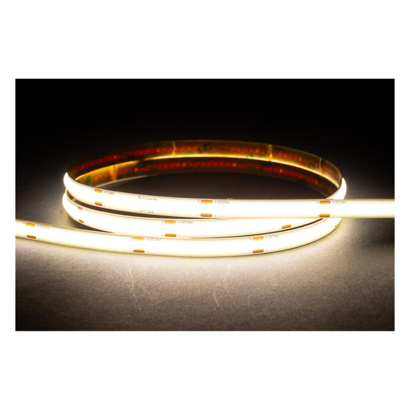 HV9761-IP20-320-5K-30M - 9.6W IP20 24v DC 5500K COB Dotless LED Strip - 30m Roll