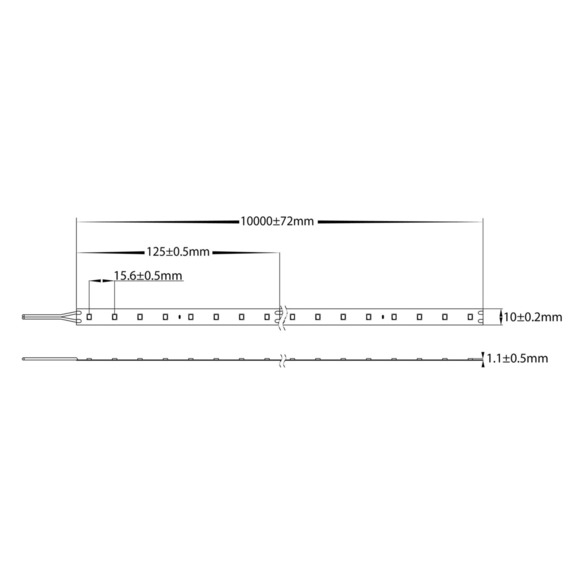 HV9782-IP20-80-3K-30M - 14.4W 24v DC IP20 LED HV9782-IP20-80-3K-30M