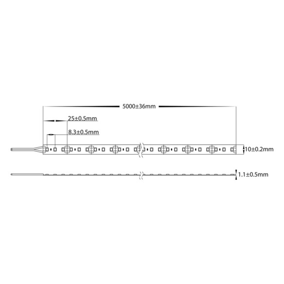 HV9783-IP20-120-3K-30M - 24W IP20 LED Strip 3000K HV9783-IP20-120-3K-30M